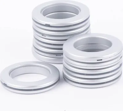Produktbild von Gardinenösen Ösen für alle Stoffe chrom matt 10 Stück Stoffloch 40mm