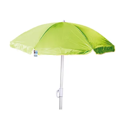 Produktbild von Nylon Sonnenschirm Ø 1,8 m Garten Balkon Strand Schirm UV20+ knickbar limegrün