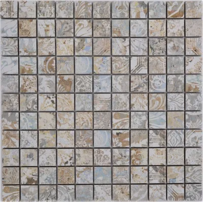 Produktbild von Keramikmosaik Feinsteinzeug mehrfarbig matt Wand Boden Küche Bad Dusche MOS18-25CS_f