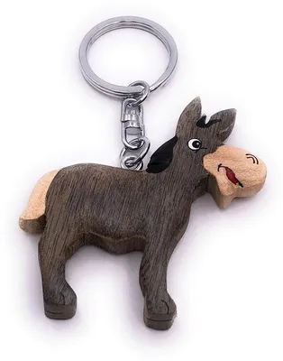Image de Porte-clés en bois fait main au design raffiné