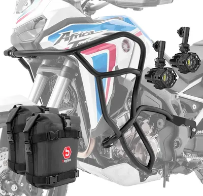 Produktbild von Set Sturzbügel + Scheinwerfer + Tasche für Honda Africa Twin 1100 CRF
