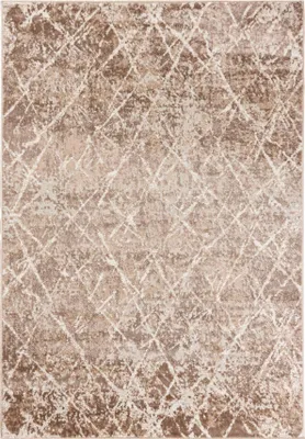Produktbild von Mazovia Teppich Beige Modern Abstrakt - Wohnzimmer, Schlafzimmer, Esszimmer, Büro, Kurzflor Rechteckig - ® Zertifikat, Braun - 120 x 170 cm