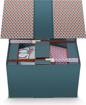 Produktbild von PIP STUDIO Flower Festival Oriental Geschenkset Schalen und Essstäbchen blau 15cm