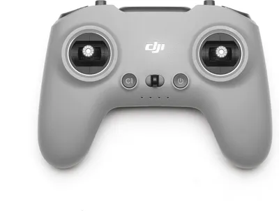A gray DJI remote controller is shown against a white background.