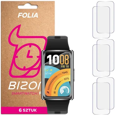 Produktbild von 6x Schutzfolie für den Bildschirm für Huawei Band 11 Pro, Bizon Watch HydroFlex