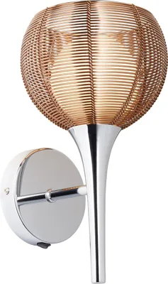 Produktbild von Wandleuchte 1-flammig HxBxT 29,5x16x17,5 cm Relax bronze chrom