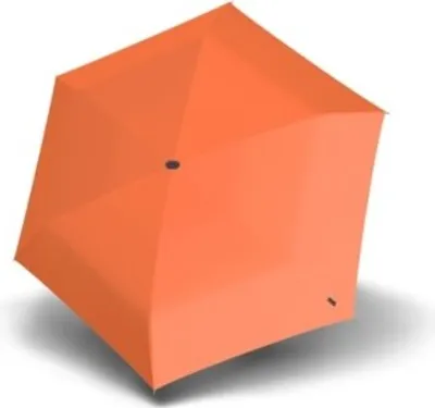 Zdjęcie produktu dla Knirps 9560308801, Kompaktowy, Parasol przeciwdeszczowy, Okrągły, Pomarańczowy, Aluminium, Włókno szklane, Poliester