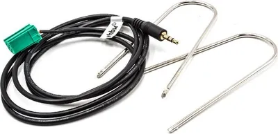 Produktbild von vhbw AUX Audio Adapter Kabel KFZ Radio (120 cm) kompatibel mit Renault ab Bj. 2005 Traffic, Megane, Laguna, Kangoo, Espace, Clio Auto, Autoradio