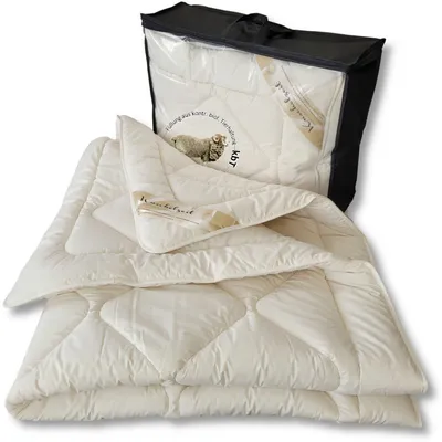 Produktbild von Bio Merino Schafschurwolle Ganzjahresdecke Kuschelzeit kbA und kbT in 155x220 cm