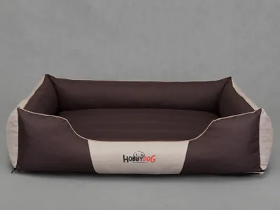 Produktbild von Hundekissen Hundebett - Bezug abnehmbar - Waschbar - Comfort - 140 x 115 x 25 cm [Größe: XXXL] - Braun mit Beige