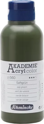 Produktbild von Saftgrün 250ml Acrylfarbe - AKADEMIE Acryl - Schmincke 23 560 027