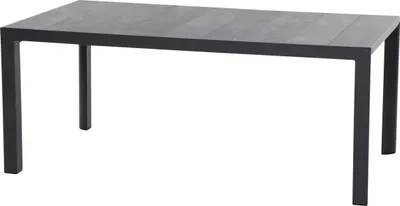 Produktbild von Siena Garden Silva Dining Tisch 180x100 cm – Aluminium (matt anthrazit) & Keramikplatte (wood grey)