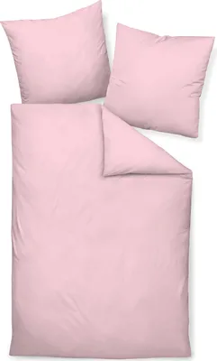 Produktbild von Traumschloss Mako-Satin Bettwäsche uni 135 x 200 cm rosa UNI, unifarben