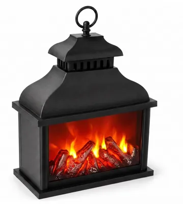 Produktbild von LED-Kaminlaterne, 13,5 x 25,5 x 37 cm