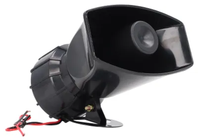 Productafbeelding van 130 dB sireneluidspreker, 60 W, krachtig alarmhoorn, geschikt voor binnen- en buitentoepassing als waarschuwingsapparaat voor beveiligingssystemen, 220 V AC