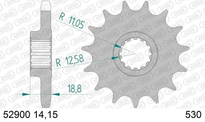Produktbild von AFAM Kettenritzel 52900-15 Vorne für DUCATI MOTORCYCLES MULTISTRADA Stahl