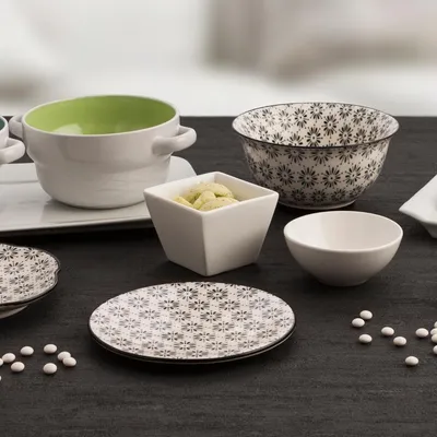 Produktbild von Chef-Porzellanschüssel-Set mit 6 Schüsseln, 7,5 cm