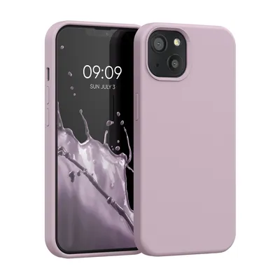 Produktbild von kwmobile Handyhülle für iPhone 13 Hülle, für iPhone 13 Case - Hülle Silikon - kabelloses Laden - Purple Cloud