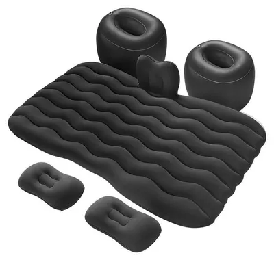 Imagen del producto de Colchón inflable para coche con almohadas, ideal para acampar