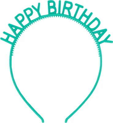 Zdjęcie produktu dla Oblique Unique – opaska do włosów „Happy Birthday” na urodziny i rocznice dla dziewcząt i kobiet – zielona