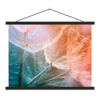 Produktbild von MuchoWow® Textilposter Blume - Löwenzahn - Pflanze 40x30 cm mit schwarzem Rahmen - Dekorationen