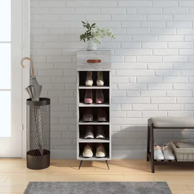 Produktbild von [Home] Schuhschrank Grau Sonoma 30x35x105 cm Holzwerkstoff , Neue Mode 2024 im häuslichen Leben