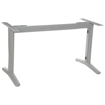 Immagine prodotto di Struttura in metallo per scrivania o tavolo (STT), lunghezza regolabile, gambe regolabili, altezza 72,5 cm, grigio