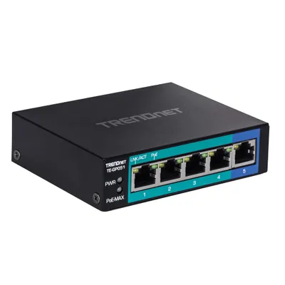 Obrázek produktu pro TRENDnet TE-GP051 - Switch - neřízený - 4 x 10/100/1000 (PoE)