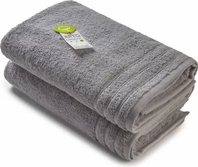 Produktbild von A&R AR504 | Organic Badetuch Bio Baumwolle - 70 x 140 cm - Farbe: Grey - Größe: 70 x 140 cm