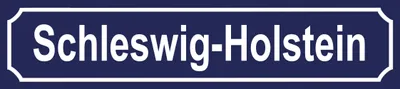 Produktbild von vianmo Holzschild 10x46 cm Schleswig-Holstein Wappen Flagge Fahne