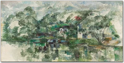 Produktbild von Coloray Bild aus Leinwand 100x50 Leinwand Dekoration - Wasser Cézanne