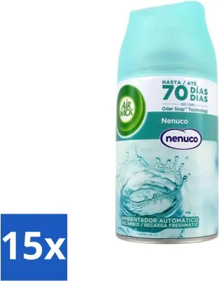 Produktbild von Air Wick - Lufterfrischer Nachfüller - Nenuco - Automatisches Spray - 250 ml - Vorteilspack - 15 Stücke