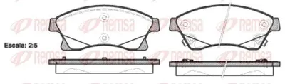 Produktbild von REMSA Bremsbeläge Satz Vorne Bremsklötze für OPEL Astra J Sports Tourer (P10) 1431.12