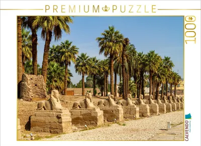 Produktbild von CALVENDO Puzzle Sphinxen Allee in Luxor 1000 Teile Puzzle quer | 1000 Teile Lege-Größe 64x48cm Foto-Puzzle für glückliche Stunden