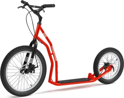Produktbild von Scooter Yedoo Four Tretroller mit Luftreifen 20/16 und Scheibenbremsen Rot