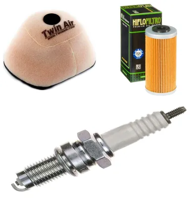 Immagine prodotto di Kit di manutenzione per Sherco SEF 300 R Sixdays 2016-2018: filtro aria, filtro olio, candela di accensione di pamoto - Nuovo