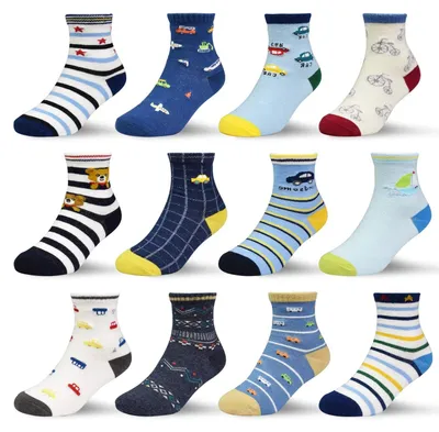 Produktbild von 12 Paar Baby Socken für Jungen und Mädchen (0-7 Jahre)