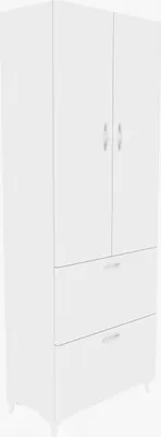 Image de Skye Decor, Yasam - Blanc, Armoires, Armoire multifonctionnelle, Blanc, 60 x 163,6 x 31,5 cm