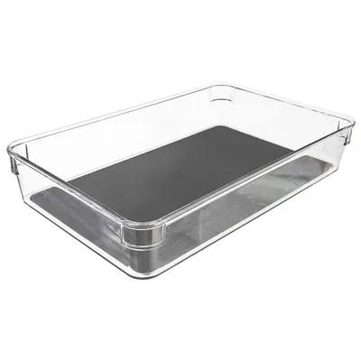 Produktbild von Transparente Aufbewahrungsbox mit Anti-Rutsch-Füßen und Gummimatte