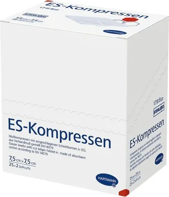 Obrázok produktu pre ES-KOMPRESSEN sterilné 7,5 x 7,5 cm 8-násobné