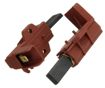 2 Kohlebürsten mit Halter für Waschmaschinen