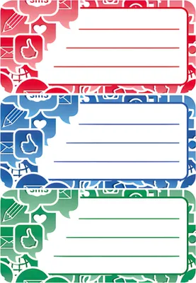 Image de Etiquettes du livre HERMA "Icônes sociales" 76 x 35 mm 3 feuilles de 3 étiquettes