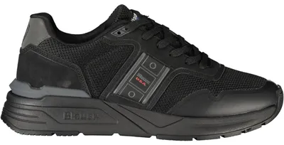 Produktbild von Schwarzer Herrensportschuh mit Schnürsenkeln und Kontrastdetails
