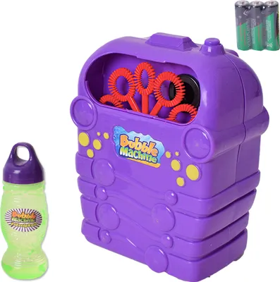 Produktbild von TE-Trend Seifenblasenmaschine Bubble Machine Seifenblasen Maschine Hochzeit Kinder Outdoor Garten Party Spaß Batterie Lila