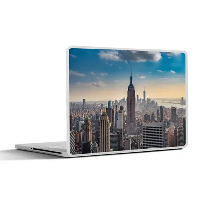 Produktbild von MuchoWow® Laptop Aufkleber Sticker Cover New York - Wolken - Wasser 40x30 cm - Laptop Dekoration - Selbstklebend