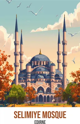 Zdjęcie produktu dla Plakat 70x100cm Selimiye Mosque, Edirne