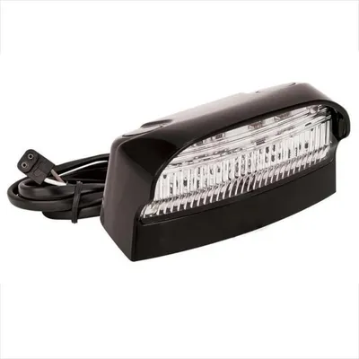 Produktbild von LED Kennzeichenleuchte 12V 24V ECE E9 wasserdicht mit 1m Kabel Nummernschildleuchte 70mm 40mm Bohrungsabstand 45mm für Anhänger PKW LKW