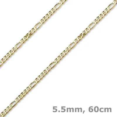 5-5mm-Collier-Figarokette-585-Gelbgold-60cm