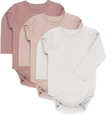 Produktbild von LaLoona Body Langarm 3er Pack - Rose - Gr. 74