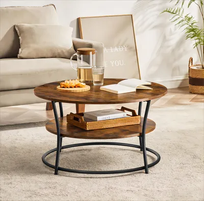 Produktbild von VASAGLE Couchtisch braun 80,0 x 80,0 x 45,0 cm